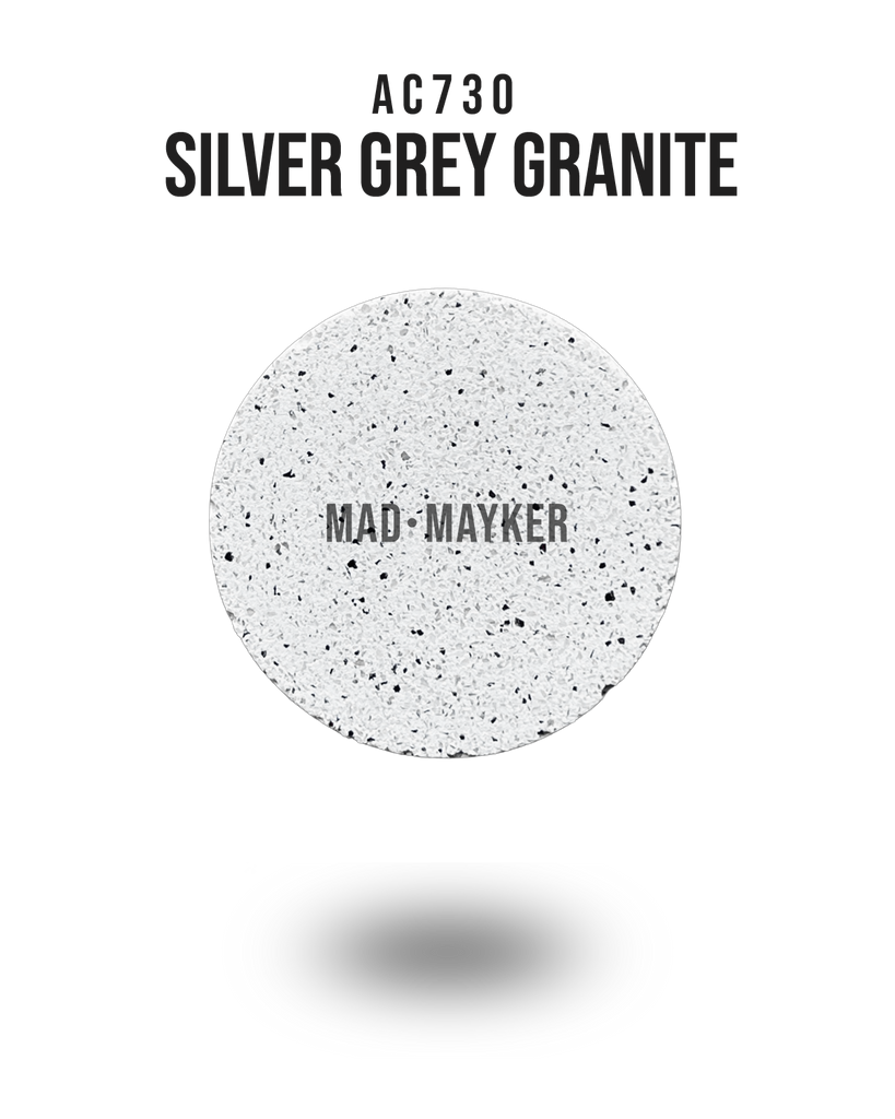 MAD MAYKER Jesmonite AC730 Samples Canada USA Mexico Silver Grey Granite Best Seller